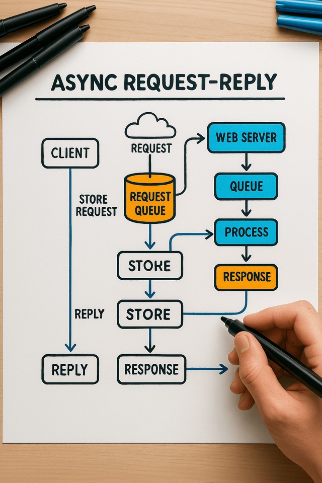 WAF Asynchronous Request-Reply Pattern
